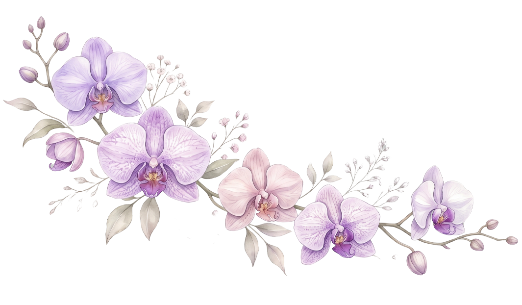 Decoración floral Vanda
